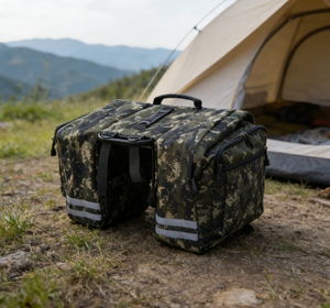 Sacoche de Selle Arrière Multifonctionnelle pour VTT et Vélo Électrique, Grande Capacité, Étanche, Camouflage - Product Image 4