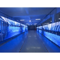 Écran LED transparent P3.1-3.1, écran en verre LED, haute transparence, mur vidéo LED, publicité en vitrine de centre commercial