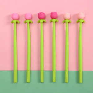 <span class=keywords><strong>Bolígrafo</strong></span> de silicona con diseño de flor de tulipán, suculenta y flor de colores, con logotipo personalizado, venta al por mayor, <span class=keywords><strong>bolígrafo</strong></span> de silicona con diseño de flor oscilante, bonito y neutral, ideal como premio. - Product Image 5