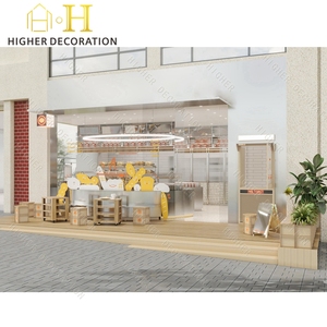 ออกแบบเคาน์เตอร์เบเกอรี่ 3 มิติ ตู้โชว์ขนมปังไม้ ร้านกาแฟทันสมัย เฟอร์นิเจอร์<span class=keywords><strong>เค้ก</strong></span>พร้อมไฟ LED - Product Image 2