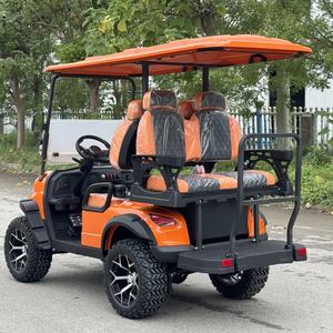 Carrito de Golf Eléctrico de Litio de 60V, 4 Plazas, con 4 Ruedas, Paneles Solares, para Playa - Product Image 4