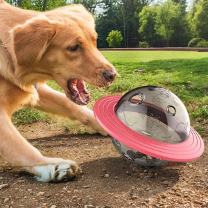 Vendita calda negozio di animali resistente al morso e Durab multifunzionale cane gatto UFO palla cane trattare giocattolo Pet cibo per animali - Product Image 3