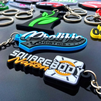 Porte-clés personnalisé avec logo, PVC, écologique, porte-clés en caoutchouc souple, porte-clés en silicone, promotion, porte-clés en caoutchouc 3D avec lettres, pour amis