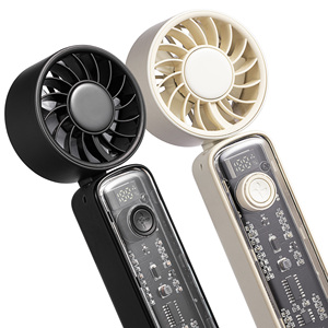 Ventilador de Mano con Diseño Tecnológico, Ventilador Portátil para Colgar en el Cuello, Mini Ventilador de 2000 mAh de Alta Velocidad, 100 Niveles de Viento Continuo, Pantalla LED - Product Image 1