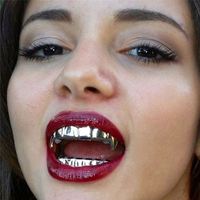 Classique Antique Bronze Plaqué Amovible Bling Top & Bottom Grillz Argent Or Dents Bijoux pour Cadeau De Fête