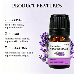 Huile Essentielle Pure de Lavande à Base de Peau (PEEL-Based) en Gros OEM/ODM pour Massage, Diffuseur, Amélioration du Sommeil, Réparation Cutanée et Relaxation Musculaire - Product Image 2