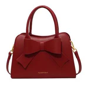 2024 Design Fashion Female Shoulder Purse Cut Damen handtasche Kleine Damen Bowknot Handtasche Tasche