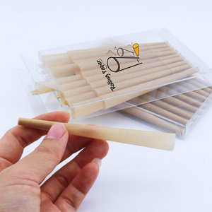 Wholesale boxed 109MM classic <b>brown</b> cigarette <b>paper</b> custom logo unbleached conical <b>roll</b> <b>paper</b> - Product Image 2