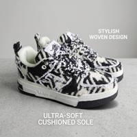 Vente en gros de baskets personnalisées à motif tweed vintage pour hommes et femmes, chaussures plateforme tendance, respirantes, streetwear, chaussures de sport décontractées
