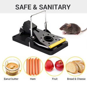 Piège à rats YUMO industriel, à déclenchement rapide, non toxique, en plastique réutilisable, avec fente pour appât, pour le contrôle rapide des rongeurs - Product Image 5