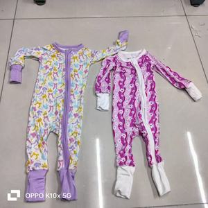 Pakaian Bayi Bahan Bambu Motif Donat, Piyama Bayi Motif Cetak, Romper Bayi Organik Lembut, Piyama Bayi Bahan Bambu - Product Image 2