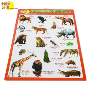 Tabella Murale 3D Educativa per Bambini con Alfabeto Inglese, Numeri, Frutta e <span class=keywords><strong>Animali</strong></span> - Product Image 1