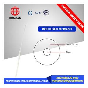 HONGAN Uav Cabo De Fibra Óptica para FPV Drone G657A2 Otdr Lançamento Cabo GJI 0,27 Mm Single Mode Cabo De Fibra Óptica Preço Por Metro - Product Image 3