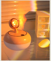 Portable nouveau Design Mini USB Led diffuseurs d'arôme lampe à ultrasons coucher de soleil lumière humidificateur d'air pour la maison de bureau