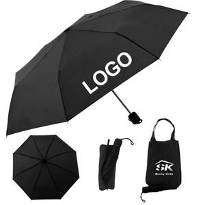 New Design Custom logo Color 3 Fold <b>Umbrella</b> Modern Novelty Portable Outdoor Travel School Bag <b>Umbrella</b> Vented New Style - Product Image 1