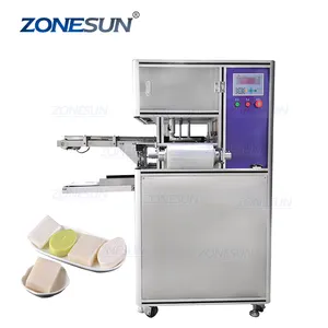 ZONESUN ZS-PK980 Automatic Cleaning Hotel Round Handmade Soap PE Film Packing Wrapper Packaging Wrapping Machine
