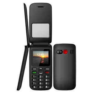 Teléfono Inteligente para personas mayores, smartphone pequeño de 1,8 pulgadas con tapa 3g, precio de fábrica, soporte OEM, batería de larga duración de reposo
