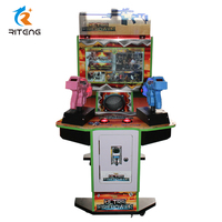 Machine de jeu vidéo d'intérieur personnalisable de Guangzhou paradis pour enfants jeux à pièces de tir au pistolet perdus passionnants