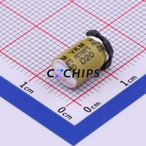 Condensateur électrolytique en aluminium SMD VKMC1001K330MV, SMD, D6.3xL10mm 33uF 20% 80V 267mA-100kHz - Product Image 2
