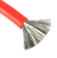Conductor trenzado de cobre estañado, cable de Tefzel de conexión eléctrica para deportes de motor de aviones, calefacción nominal de 600V, 16/16 20AWG