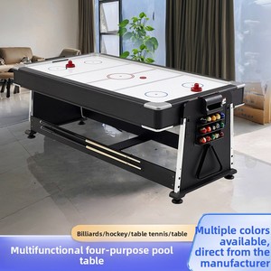 <span class=keywords><strong>Table</strong></span> de <span class=keywords><strong>billard</strong></span> multifonctionnelle 4-en-1 de style américain, noire, avec plateau haute densité en pure laine, <span class=keywords><strong>convertible</strong></span> 2,1x1,1m, pour usage domestique intérieur - Product Image 2