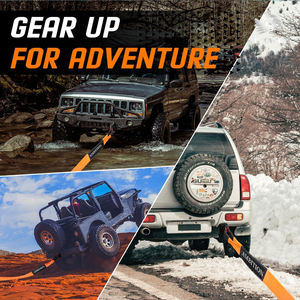 Cinghia di Traino AMBITION 4'' 20ft, Cinghie di Recupero con Capacità di 35000 lb, Cinghie ad Anello per Emergenze Fuoristrada - Product Image 2