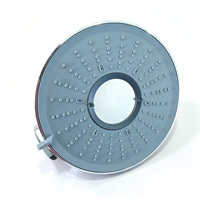 Pommeau de douche filtrant chromé ABS de 8 pouces avec jet pluie haute pression, élimine le chlore et les métaux lourds, design moderne, fixation murale