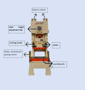 Presse pneumatique à réponse rapide JH21-200 pour l'usinage de tôles d'aluminium dans les usines de quincaillerie - Product Image 3