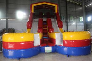 Tobogán Acuático Inflable Doble para Niños, de PVC, para Fiestas Comerciales al Aire Libre, Capacidad de 1000 kg, en Oferta - Product Image 2