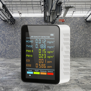 Monitor per la Qualità dell'Aria Interna 6-in-1 HCHO TVOC PM2.5 PM10 CO CO2 M8-6T con Batteria Ricaricabile Integrata per Casa, Ufficio, Auto e Ambienti - Product Image 2