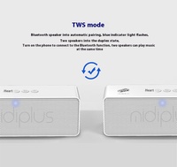 MIDIPLUS Sound Box Haut-parleur numérique portable sans fil Bluetooth haut de gamme pour ordinateur de bureau, son grave, mini haut-parleur