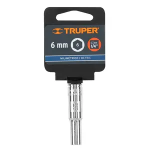 BOX 6 Douilles longues 6 mm, 6 points, entraînement 1/4 po, TRUPER - Product Image 3