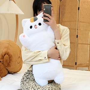 Гигантский плюшевый милый котенок Кот внутри Рыбная Подушка очаровательный кролик в огромных подушках моркови плюшевый Кот и кролик кукла - Product Image 3