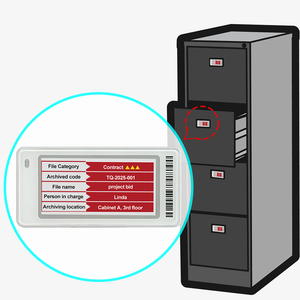 Plaques de nom électroniques intelligentes pour bureaux, 2,13/2,6 pouces, étiquettes de prix numériques NFC, antivol, Wi-Fi, système d'affichage E Ink - Product Image 1