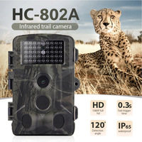 Cámara de Vigilancia para Fauna Silvestre de 50MP 4K, Trampa Fotográfica Infrarroja, Cámaras de Caza HC-802A, Vigilancia Inalámbrica HD con Seguimiento Infrarrojo