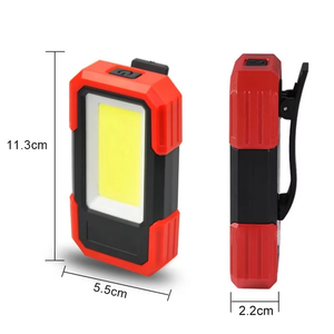 Luz de trabajo con 3 modos de iluminación, base magnética LED y linterna portátil con clip para reparación automotriz al aire libre - Product Image 2