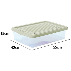 Boîte de rangement en plastique pour la maison, vente chaude, injection PP, design rectangulaire multifonctionnel, rangement pour vêtements et aliments - Product Image 2