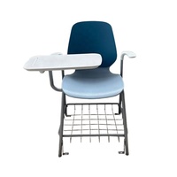 Chaise de formation universitaire Chaise pliante de conférence de formation mobile pratique avec bloc-notes