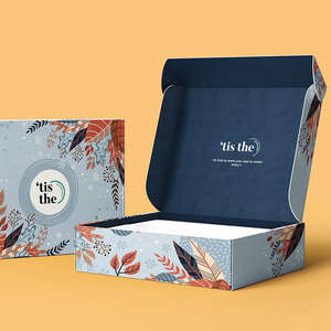 Custom Logo <strong>Corrugated</strong> Cardboard Shipping <strong>Carton</strong> <strong>Box</strong> Matt Lamination and Embossing for Clothes Shoes Socks Fur Packaging - Product Image 2