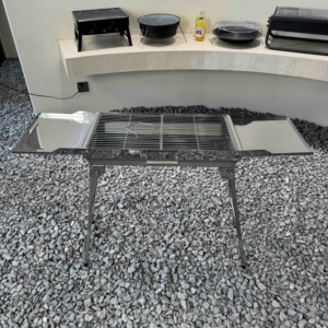 <span class=keywords><strong>Barbecue</strong></span> <span class=keywords><strong>a</strong></span> Carbone Pieghevole <span class=keywords><strong>a</strong></span> Doppia Ala in Acciaio Inossidabile, Portatile e Resistente, Stile Valigia, per Campeggio e Picnic all'Aperto, Versatile e ad Alte Prestazioni - Product Image 5