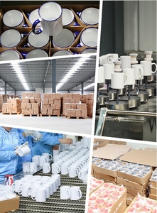 Bán buôn 350ml bên trong Handgrip đầy màu sắc gốm sứ tùy chỉnh in trống thăng hoa trắng ly 11oz trắng gốm cốc cà phê - Product Image 6