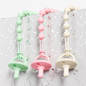 Attache-<span class=keywords><strong>sucette</strong></span> <span class=keywords><strong>ergonomique</strong></span> et durable pour bébé, sans PVC, avec perles à mâcher sûres, motif animal, pour l'extérieur - Product Image 4