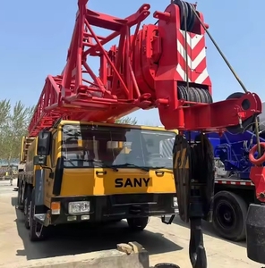 Used 100 Ton Sany STC1000 Mobile Crane 4x4 <b>Truck</b> <b>Mounted</b> Boom Arm Hydraulic Core Include Motor Gearbox <b>Engine</b> Pump PLC China - Product Image 4