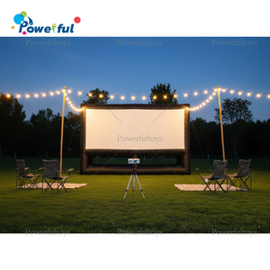 Écran de projection gonflable pour cinéma en plein air, panneau publicitaire extérieur pour <span class=keywords><strong>parking</strong></span> et cinéma drive-in - Product Image 1