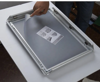 Cadre en aluminium à clipser, largeur 32 mm, cadre mural pour photos, format A4, coins mitrés ou coins arrondis, cadre pour affiches
