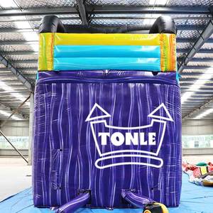 20ft cao thương mại Dual Lane đại dương trượt nước Inflatable bãi biển trượt nước với hồ bơi để bán - Product Image 6