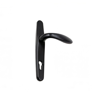 Poignée de <span class=keywords><strong>porte</strong></span> extérieure silencieuse en aluminium anodisé mat imperméable <span class=keywords><strong>pour</strong></span> chambre à coucher, 85 mm, noire, minimaliste, avec serrure, <span class=keywords><strong>pour</strong></span> <span class=keywords><strong>porte</strong></span> intérieure en <span class=keywords><strong>PVC</strong></span> - Product Image 3