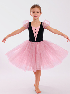 Anna Shi, Nuevos Diseños, Leotardo <span class=keywords><strong>de</strong></span> Terciopelo Negro, Tutú <span class=keywords><strong>de</strong></span> Ballet <span class=keywords><strong>de</strong></span> Tul Rosa con Escote en Forma <span class=keywords><strong>de</strong></span> Corazón, Trajes <span class=keywords><strong>de</strong></span> Danza - Product Image 2
