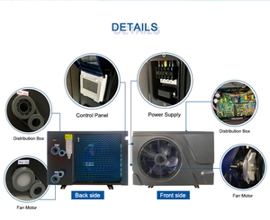 ปั๊มความร้อนสำหรับสระว่ายน้ำ 7kw 21kw ราคาโรงงาน R32 อินเวอร์เตอร์ สปา สระว่ายน้ำ เครื่องทำความร้อนแบบปั๊มความร้อนอากาศสู่น้ำ - Product Image 6