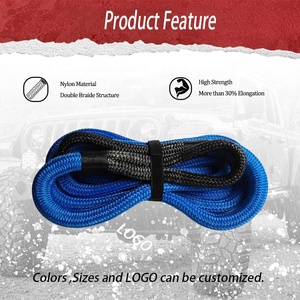 ZEAL Cuerda <span class=keywords><strong>de</strong></span> recuperación cinética azul <span class=keywords><strong>de</strong></span> alta resistencia Grillete suave Cuerda <span class=keywords><strong>de</strong></span> arranque <span class=keywords><strong>Kit</strong></span> <span class=keywords><strong>de</strong></span> recuperación <span class=keywords><strong>de</strong></span> viaje para vehículos - Product Image 4